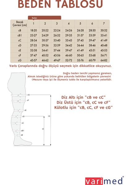 8130 Pamuklu Hafif Basınç Diz Üstü Burnu Açık Varis Çorabı
