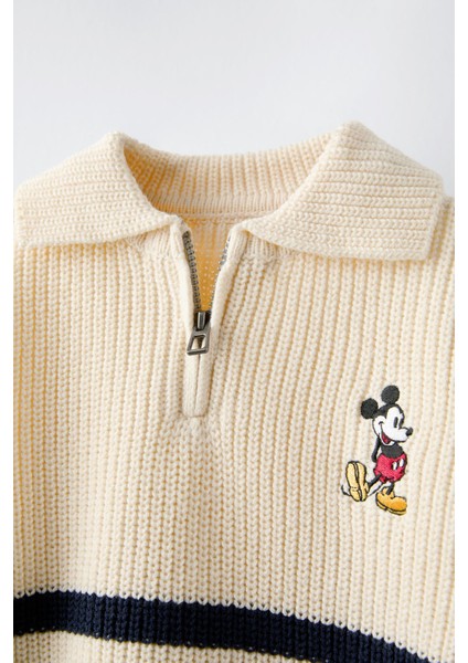 Çizgili Işleme Detaylı Triko Sweatshirt modelleri