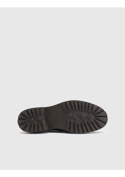 Nello Hakiki Deri Erkek Lacivert Loafer Ayakkabı