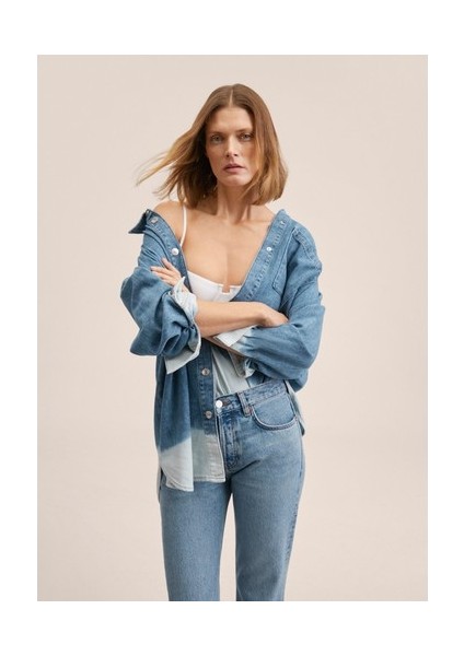 Düz Düşük Bel Jean