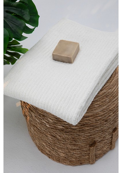Line Luxury Pamuklu Banyo Havlusu 100X150 - Krem fiyatları