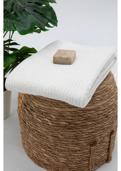Line Luxury Pamuklu Banyo Havlusu 100X150 - Krem fırsatları