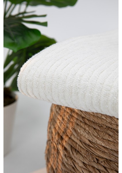 Line Luxury Pamuklu Banyo Havlusu 100X150 - Krem indirimleri