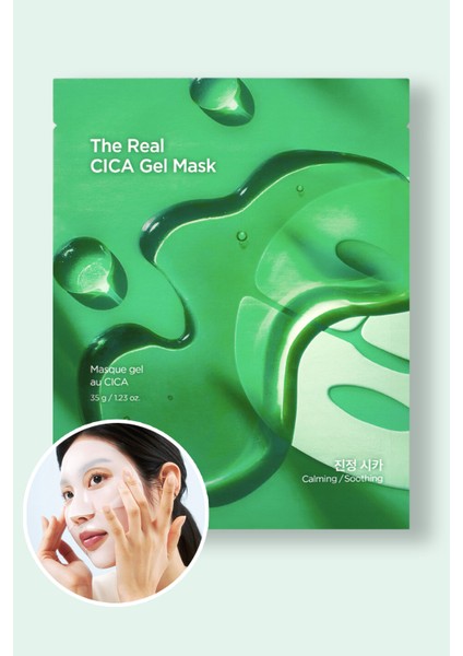 The Real Cica Gel Mask - Yatıştırıcı Ve Nemlendirici Yüz Maskesi 35g