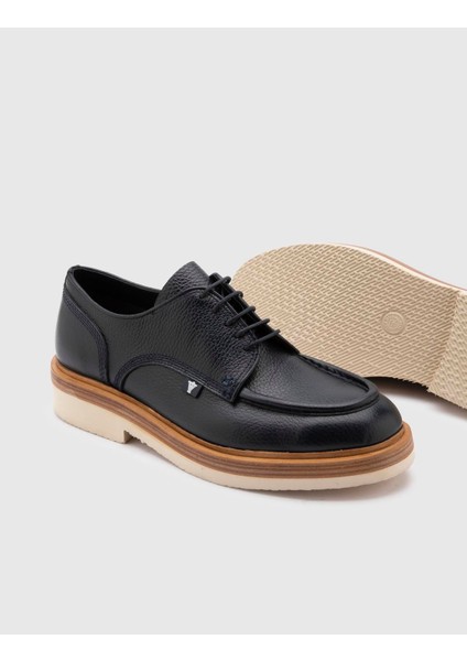 Clemente Hakiki Floter Deri Erkek Lacivert Oxford Ayakkabı fiyatları