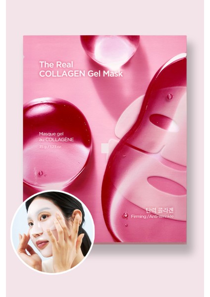 The Real Collagen Gel Mask - Canlandırıcı Ve Elastikiyet Artırıcı Maske - 1 Adet