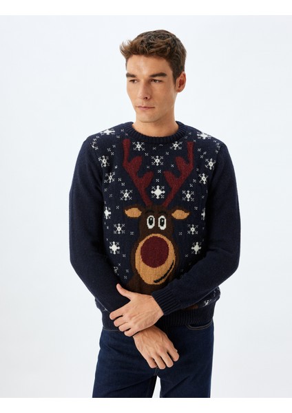 Bisiklet Yaka Triko Yılbaşı Kazağı modelleri