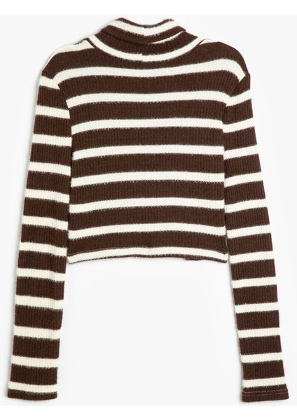 Slim Fit Uzun Kollu Balıkçı Yaka Peluş Tişört fiyatları