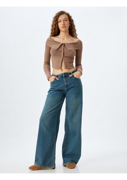 Uzun Kollu Tişört Katlı Yaka Düğmeli Slim Fit fiyatları