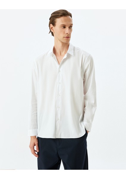 Uzun Kollu Pamuklu Basic Gömlek modelleri