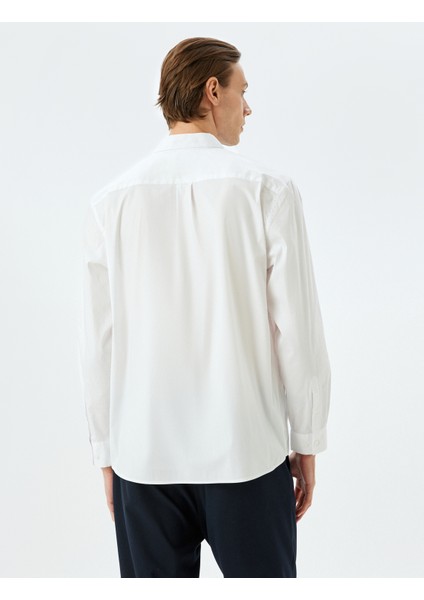 Uzun Kollu Pamuklu Basic Gömlek fırsatları