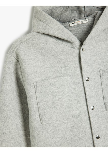 Kapşonlu Ceket Fermuarlı Cep Detaylı Uzun Kollu modelleri