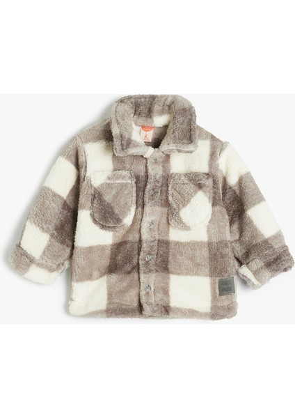 Polar Ceket Düğme Kapamalı Çift Cep Detaylı