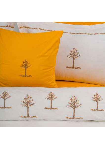 Hayat Ağacı Pamuklu Çift Kişilik Nakışlı Kombinli Nevresim Seti fiyatları