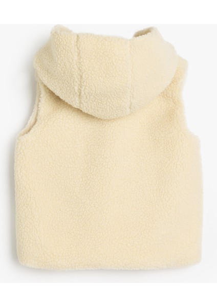 Kapşonlu Peluş Yelek Kolsuz fiyatları