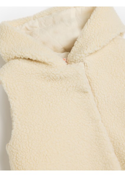 Kapşonlu Peluş Yelek Kolsuz modelleri