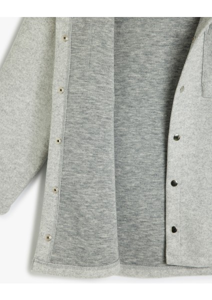 Kapşonlu Ceket Fermuarlı Cep Detaylı Uzun Kollu fırsatları