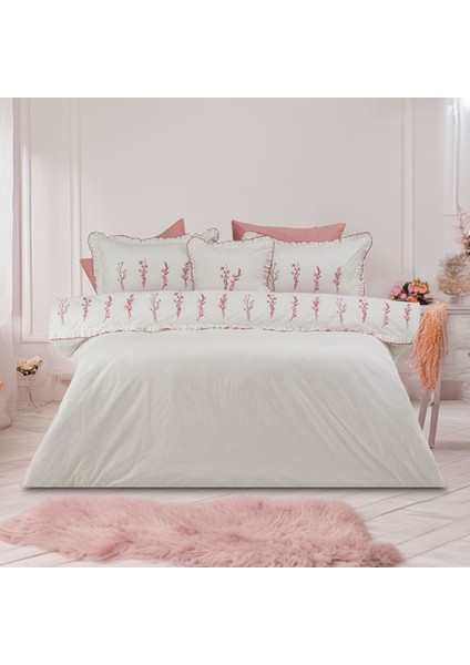 Artemis Pamuklu Çift Kişilik Nakışlı Kombinli Nevresim Seti