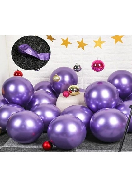 Mor Krom Balon 40 Adet