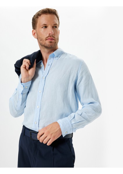 Keten Gömlek Uzun Kollu Basic fiyatları