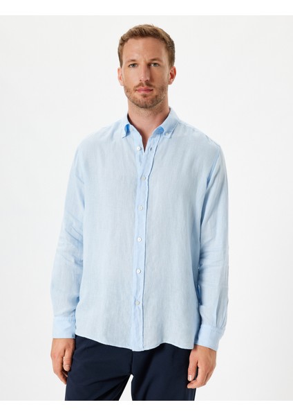 Keten Gömlek Uzun Kollu Basic modelleri