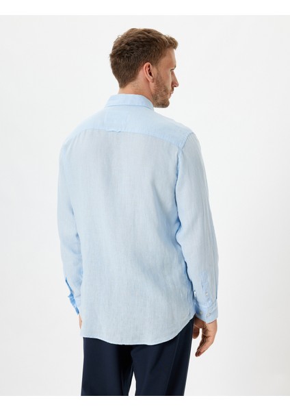 Keten Gömlek Uzun Kollu Basic fırsatları