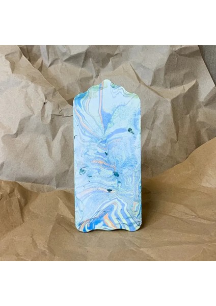El Yapımı Ebrulu 14 Numara Kapı Süsü - 7 x 16 cm