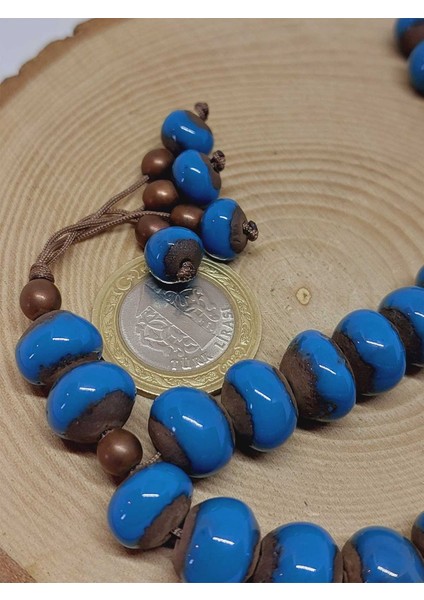 Anadolu Toprağı Serisi 33'lük Mavi Renk Seramik Boncuk Tesbih 10-12MM (54112) modelleri