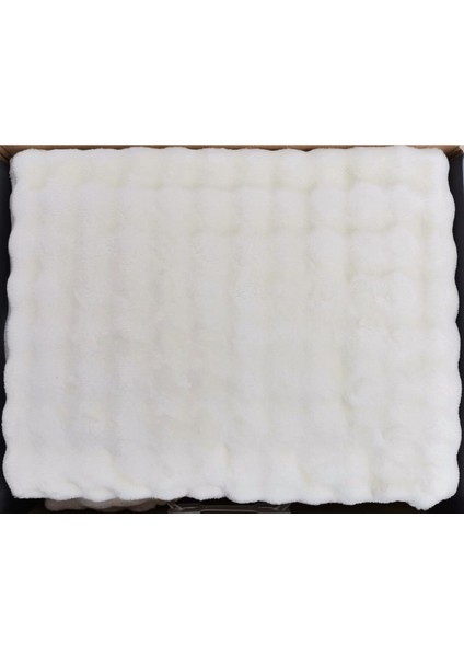 Ekru Fluffy Tek Kişilik Yumuşak ve Sıcacık Battaniye