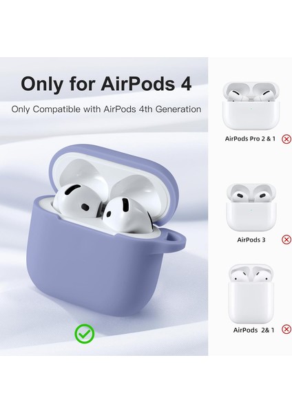 Airpods 4 Kılıf Silikon Kulaklık Koruyucu Yumuşak Kılıf