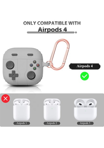 Airpods 4 Kılıf Cartoon Figürlü Silikon Oyun Konsolu Tasarımlı Xbox