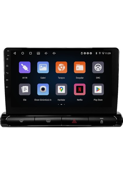 Citroen C3 (2023) Android 14 Multimedya Carplay 9 Inch 4 GB Ram / 64 GB Hafıza CRV-4769XR (Low)