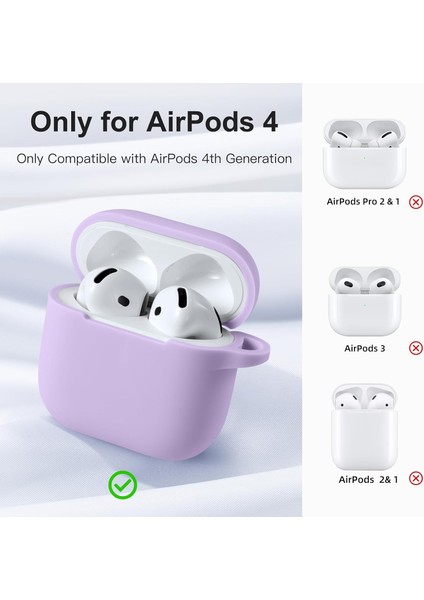 Airpods 4 Kılıf Silikon Kulaklık Koruyucu Yumuşak Kılıf