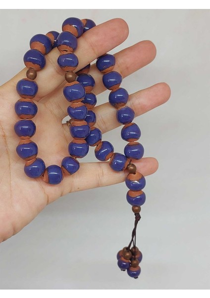 Anadolu Toprağı Serisi 33'lük Mor Renk Seramik Boncuk Tesbih 10-12MM (54114) fiyatları