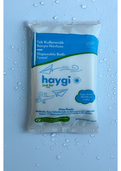 Haygi Hijyenik Tek Kullanımlık Banyo Havluları Barber, Kuaför, Otel, Spa ve Güzellik Salonlarına – Haygi Kalitesiyle • Sağlık ve Konfor Sunan Tek Kullanımlık Banyo Havlusu 100 Adet 80X120