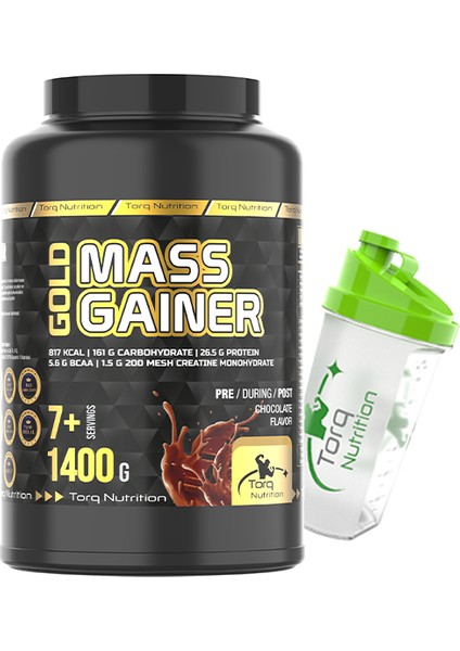 Gold Mass Gainer Karbonhidrat Tozu 1400 gr - Çikolata