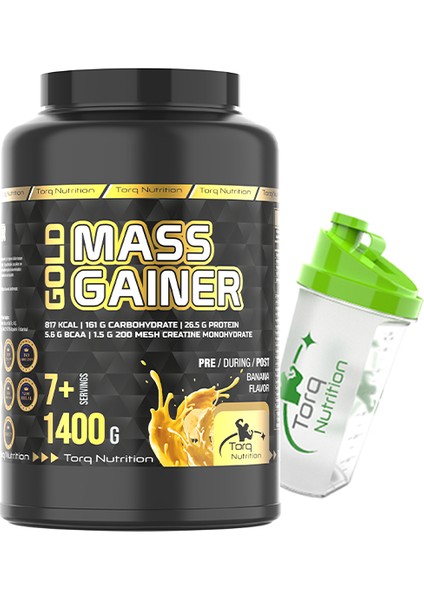 Gold Mass Gainer Karbonhidrat Tozu 1400 gr - Muz