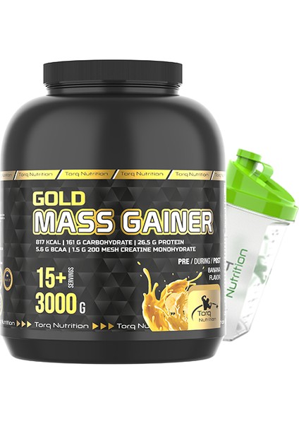 Gold Mass Gainer Karbonhidrat Tozu 3000 Gr - Muz Aromalı