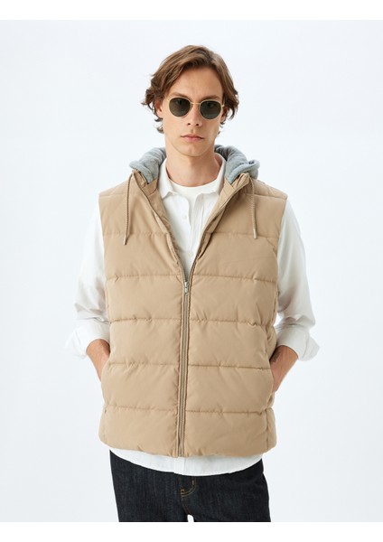 Şişme Yelek Slim Fit Fermuarlı modelleri