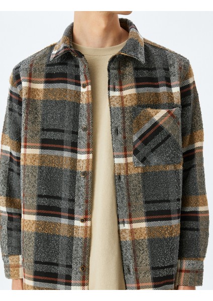 Ekose Desenli Cep Detaylı Oduncu Gömlek Ceket indirimleri