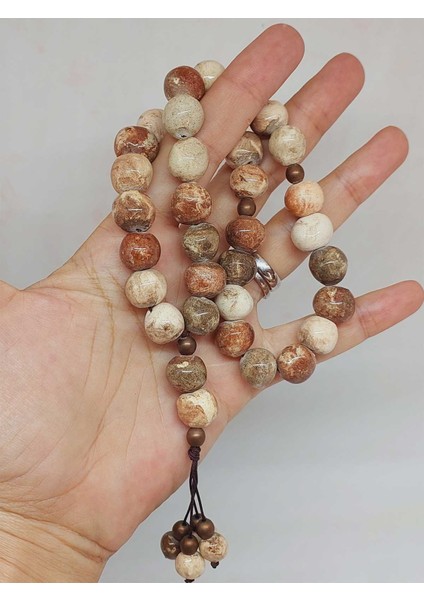 Anadolu Toprağı Serisi 33'lük Toprak Renk Seramik Boncuk Tesbih 10-12MM (54104) fiyatları