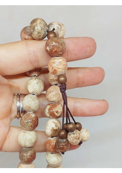Anadolu Toprağı Serisi 33'lük Toprak Renk Seramik Boncuk Tesbih 10-12MM (54104) indirimleri
