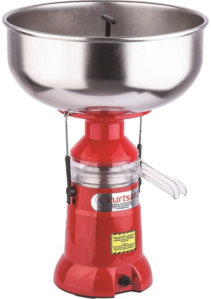 Paslanmaz Çelik Süt Krema Çekme Makinesi 12 Litre (140 Litre/saat)