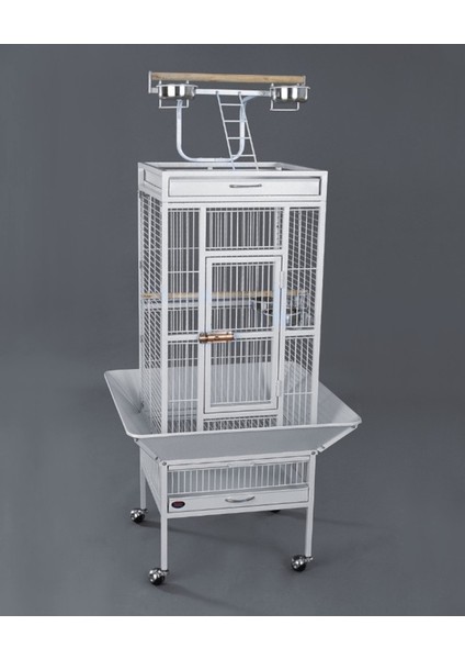 Papağan Kafes Ayaklı 45.7x45.7x156cm Beyaz fiyatları