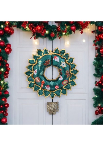 Yılbaşı Kapı Süsü Folyo Balon 80x67 Cm fiyatları