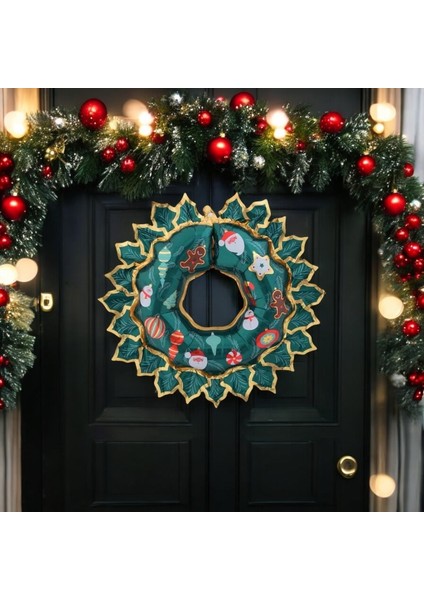 Yılbaşı Kapı Süsü Folyo Balon 80x67 Cm modelleri