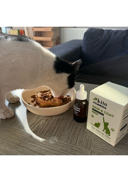 Skin & Coat Kediler Için Tüy Sağlığı Destekleyici Multivitamin Tüy Dökümü Önleyici Biyotin fırsatları