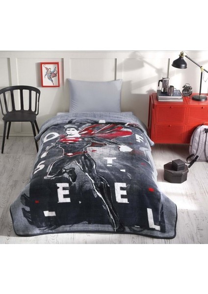 Renkli ve yumuşak çocuk battaniyesi, polyester malzeme, dayanıklı ve konforlu kullanım