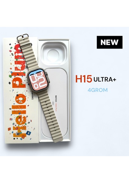 Hello Plum H15 Ultra Plus Akıllı Saat 49MM 4gb Şık Tasarım Yepyeni Özellikler