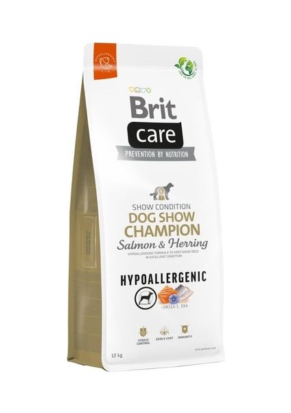 Hypo-Allergenic Dog Show Champion Somon ve Ringa Balıklı Yetişkin Köpek Maması 12 Kg